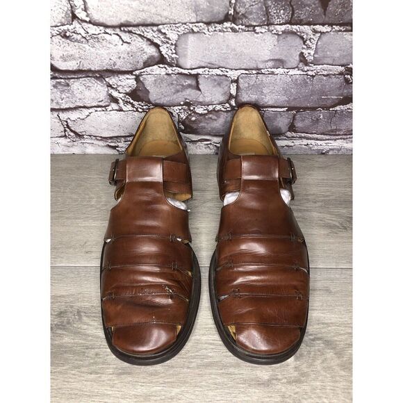 Mezlan Diablo Brown Leather Fisherman Strap Casual Sandals Men’s Sz 11M US/44EU main image 12